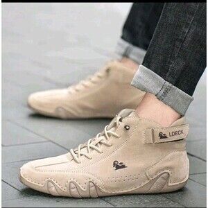 Men's Casual Shoes High Top Sneakers Comfortable Loafers Lace Ankle Boots 42 US9